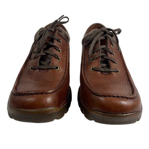 Cole Haan Country Mens Brown Leather Lace-Up Casual Moc Toe Loafer Shoes Size 9M - Picture 2 of 12